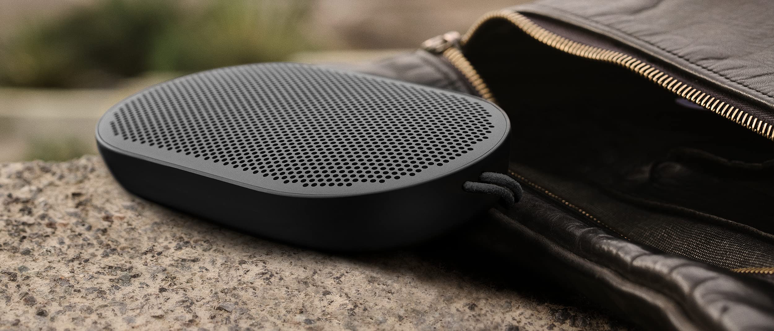 Bang & Olufsen Beoplay P2 Portable Bluetooth Speaker with Built-In Microphone, Black